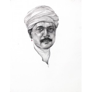 Saeed Lakho, untitled, 22 x 28 Inch, Mix Media On Paper, Figurative Painting, AC-SL-053